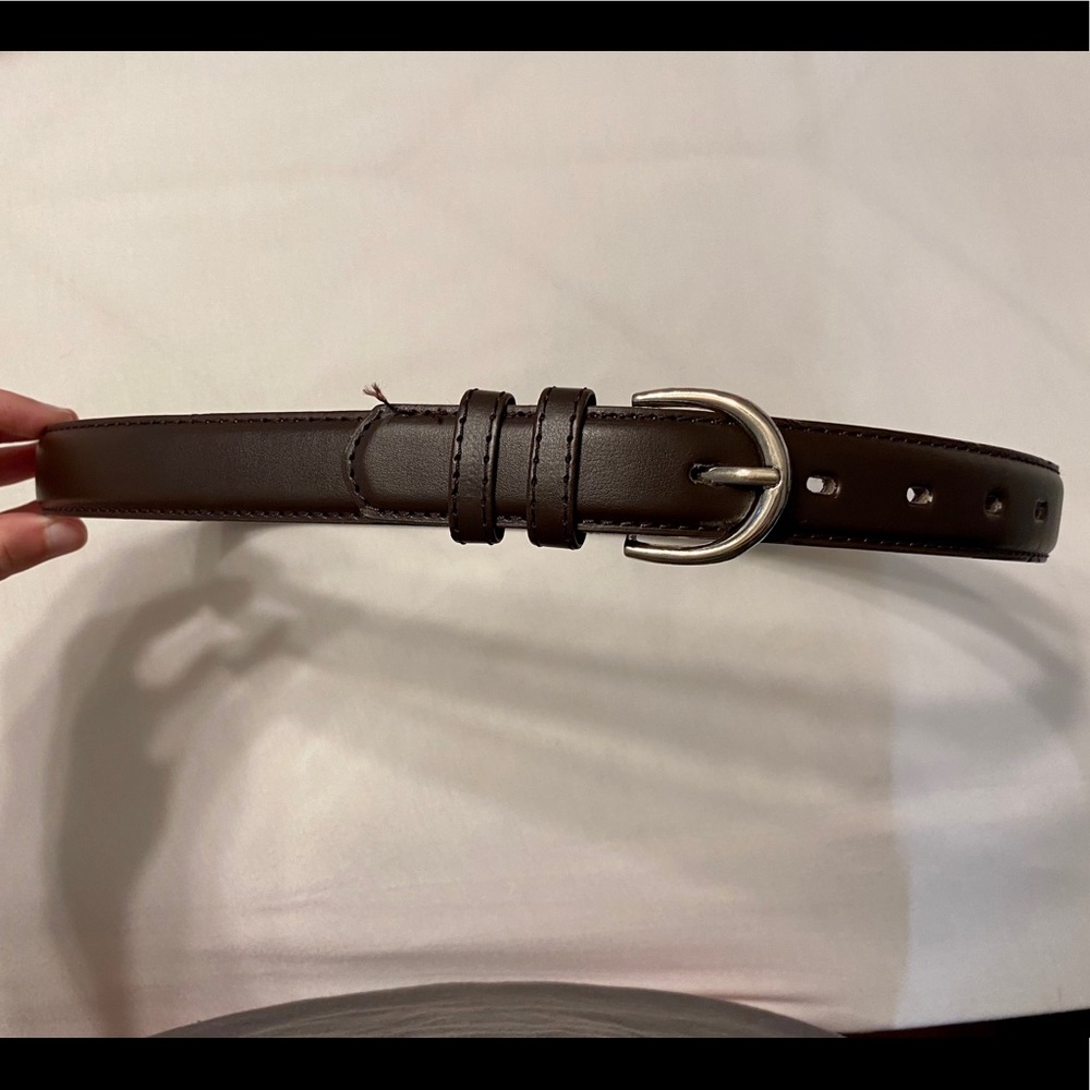 Brown leather belt!